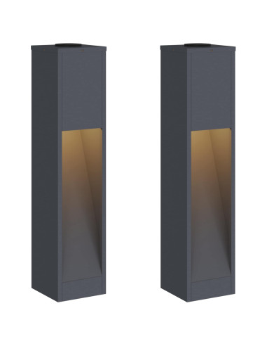 Lucina LED Solare da Percorso 2 pcs Antracite