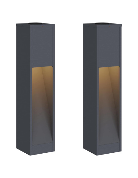 Lucina LED Solare da Percorso 2 pcs Antracite