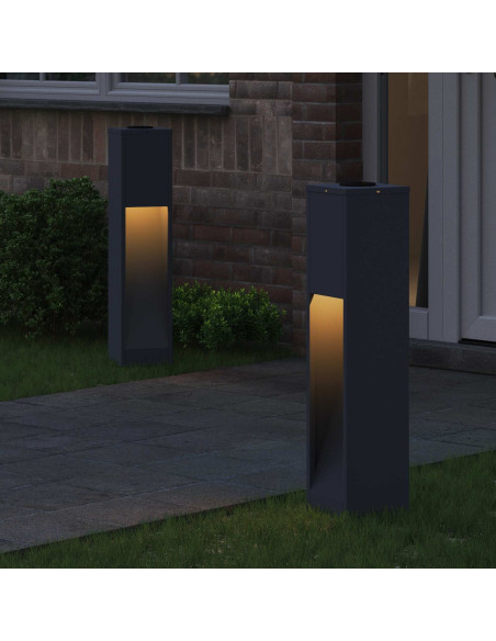 Lucina LED Solare da Percorso 2 pcs Antracite