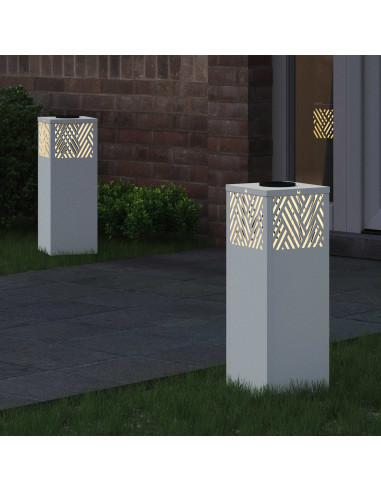 Faro LED solare per sentieri 2 pcs Bianco