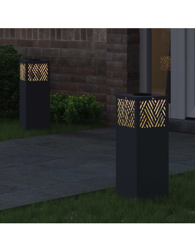 Faro LED solare per sentieri 2 pcs Antracite