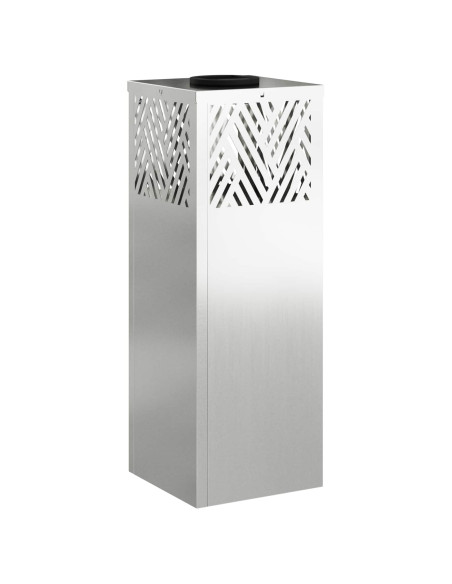 Faro LED solare per sentieri 2 pcs Argento Zincato