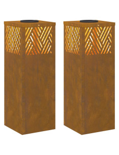 Faro LED solare per sentieri 2 pcs Bronzo 2