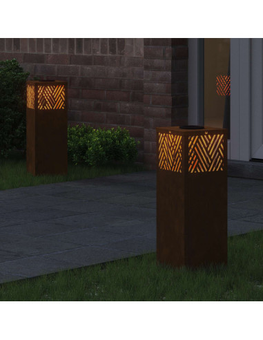 Faro LED solare per sentieri 2 pcs Bronzo