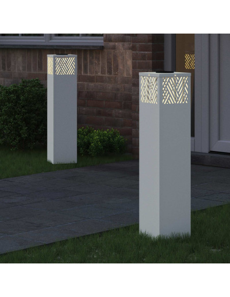 Faro LED solare per sentieri 2 pcs Bianco