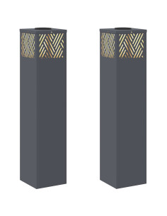 Faro LED solare per sentieri 2 pcs Antracite 2