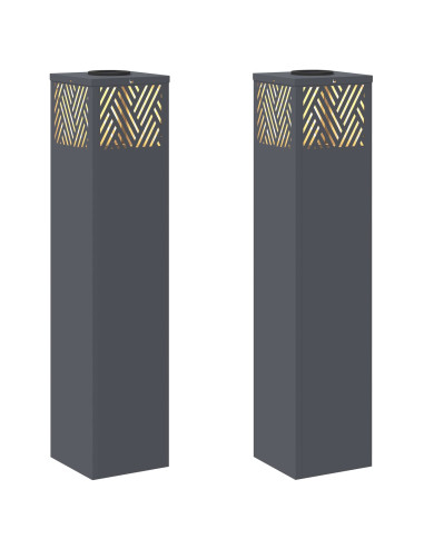 Faro LED solare per sentieri 2 pcs Antracite