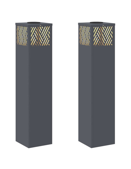 Faro LED solare per sentieri 2 pcs Antracite