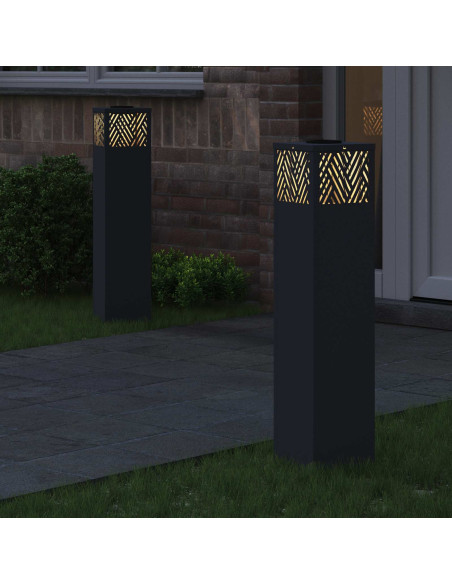 Faro LED solare per sentieri 2 pcs Antracite