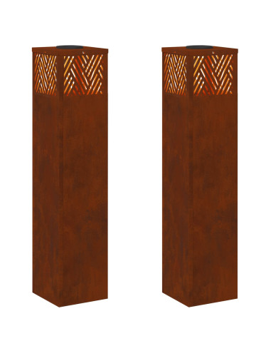 Faro LED solare per sentieri 2 pcs Bronzo