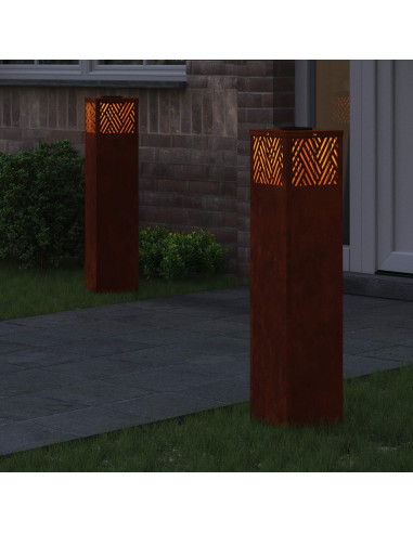 Faro LED solare per sentieri 2 pcs Bronzo