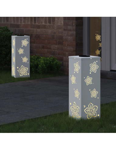 Faro LED solare per sentieri 2 pcs Bianco