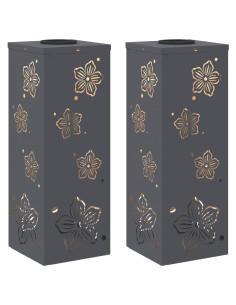 Faro LED solare per sentieri 2 pcs Antracite 2