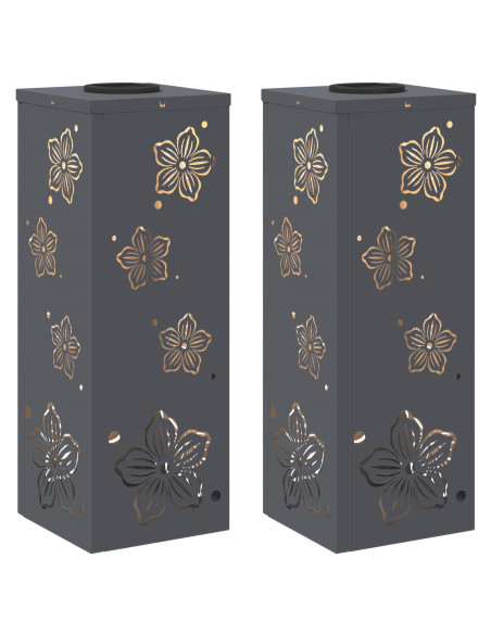 Faro LED solare per sentieri 2 pcs Antracite