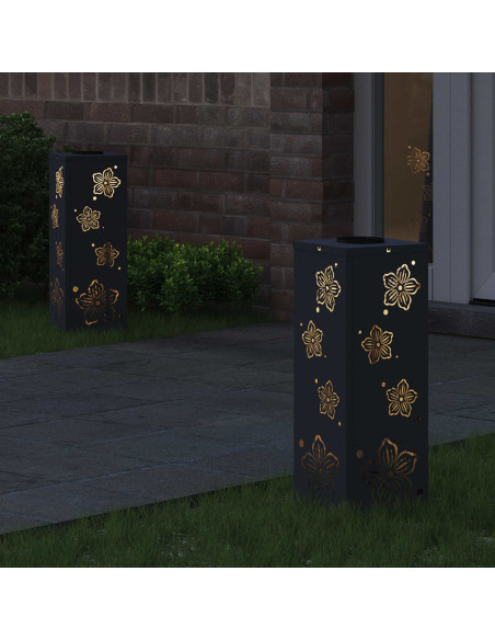 Faro LED solare per sentieri 2 pcs Antracite