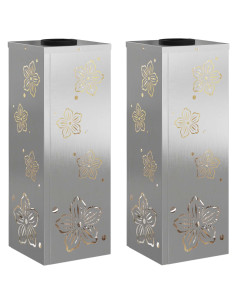 Faro LED solare per sentieri 2 pcs Ruggine Acciaio inossidabile 2