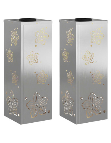 Faro LED solare per sentieri 2 pcs Ruggine Acciaio inossidabile