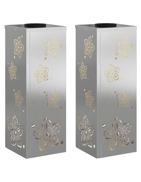 Faro LED solare per sentieri 2 pcs Ruggine Acciaio inossidabile