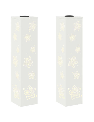 Faro LED solare per sentieri 2 pcs Bianco