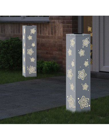 Faro LED solare per sentieri 2 pcs Bianco