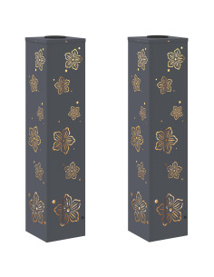 Faro LED solare per sentieri 2 pcs Antracite 2