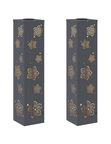 Faro LED solare per sentieri 2 pcs Antracite