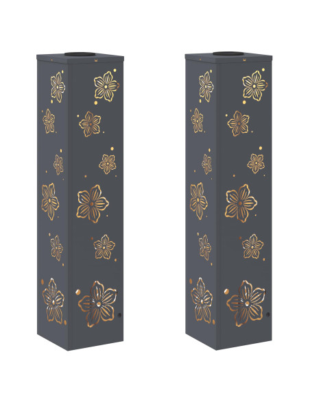 Faro LED solare per sentieri 2 pcs Antracite