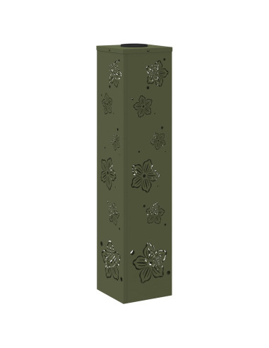 Faro LED solare per sentieri 2 pcs Verde oliva