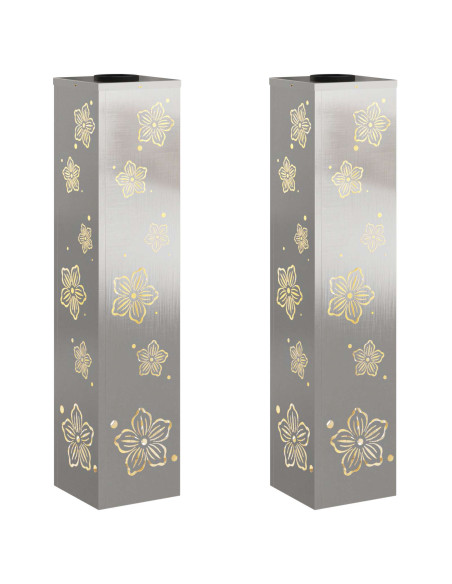 Faro LED solare per sentieri 2 pcs Ruggine Acciaio inossidabile