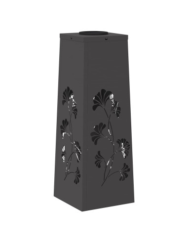 Faro LED solare per sentieri 2 pcs Nero