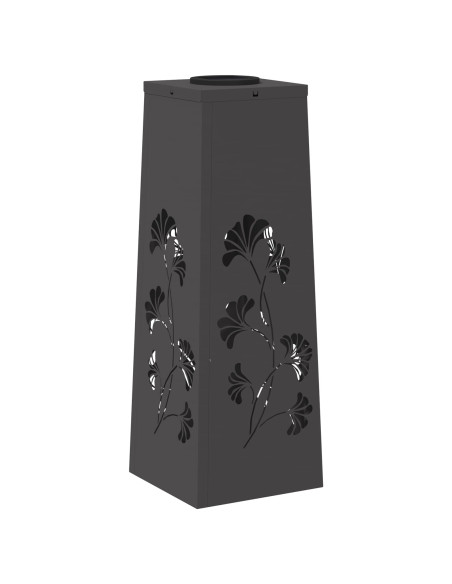 Faro LED solare per sentieri 2 pcs Nero