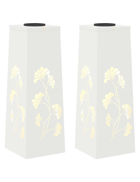 Faro LED solare per sentieri 2 pcs Bianco