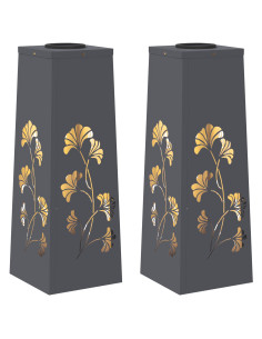 Faro LED solare per sentieri 2 pcs Antracite 2