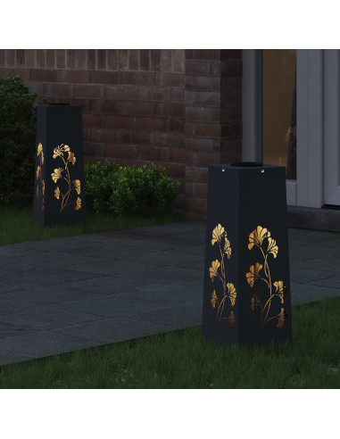 Faro LED solare per sentieri 2 pcs Antracite