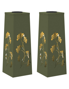 Faro LED solare per sentieri 2 pcs Verde oliva 2