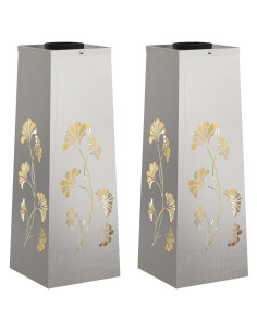 Faro LED solare per sentieri 2 pcs Ruggine 2