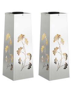 Faro LED solare per sentieri 2 pcs Ruggine 2