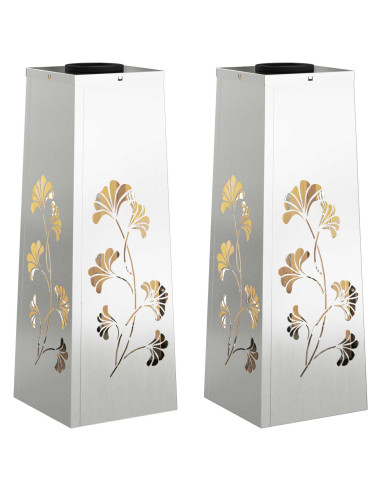 Faro LED solare per sentieri 2 pcs Ruggine