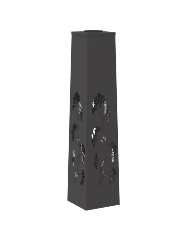 Faro LED solare per sentieri 2 pcs Nero