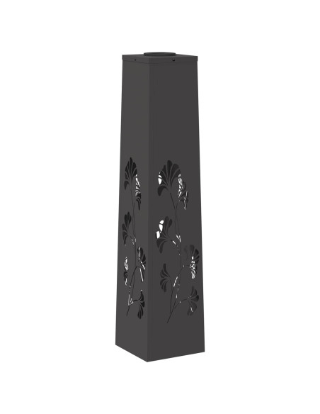 Faro LED solare per sentieri 2 pcs Nero