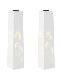Faro LED solare per sentieri 2 pcs Bianco 2
