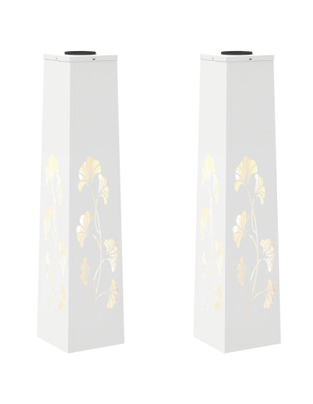 Faro LED solare per sentieri 2 pcs Bianco