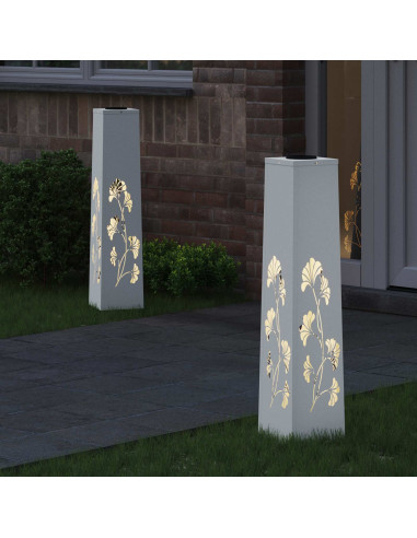 Faro LED solare per sentieri 2 pcs Bianco