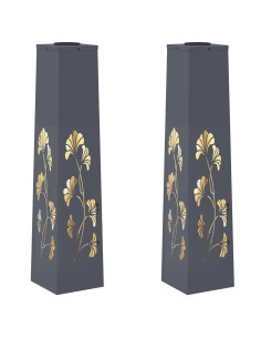 Faro LED solare per sentieri 2 pcs Antracite 2