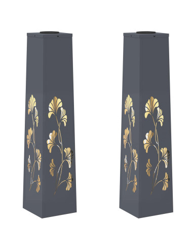 Faro LED solare per sentieri 2 pcs Antracite