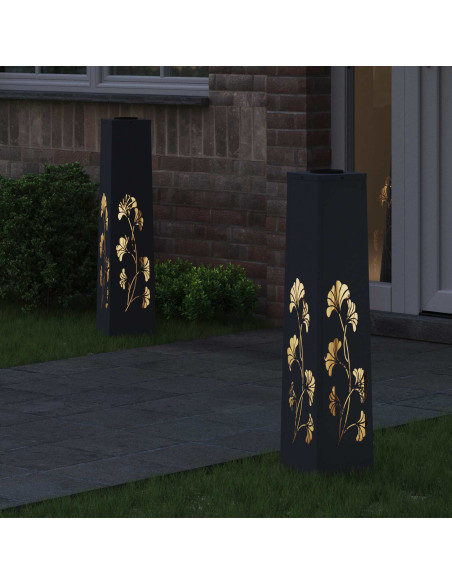 Faro LED solare per sentieri 2 pcs Antracite