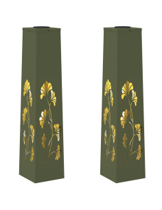 Faro LED solare per sentieri 2 pcs Verde oliva 2