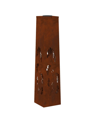 Faro LED solare per sentieri 2 pcs Ruggine