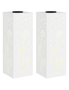 Faro LED solare per sentieri 2 pcs Bianco 2