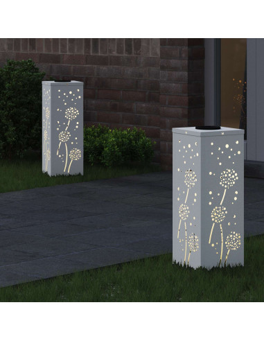 Faro LED solare per sentieri 2 pcs Bianco